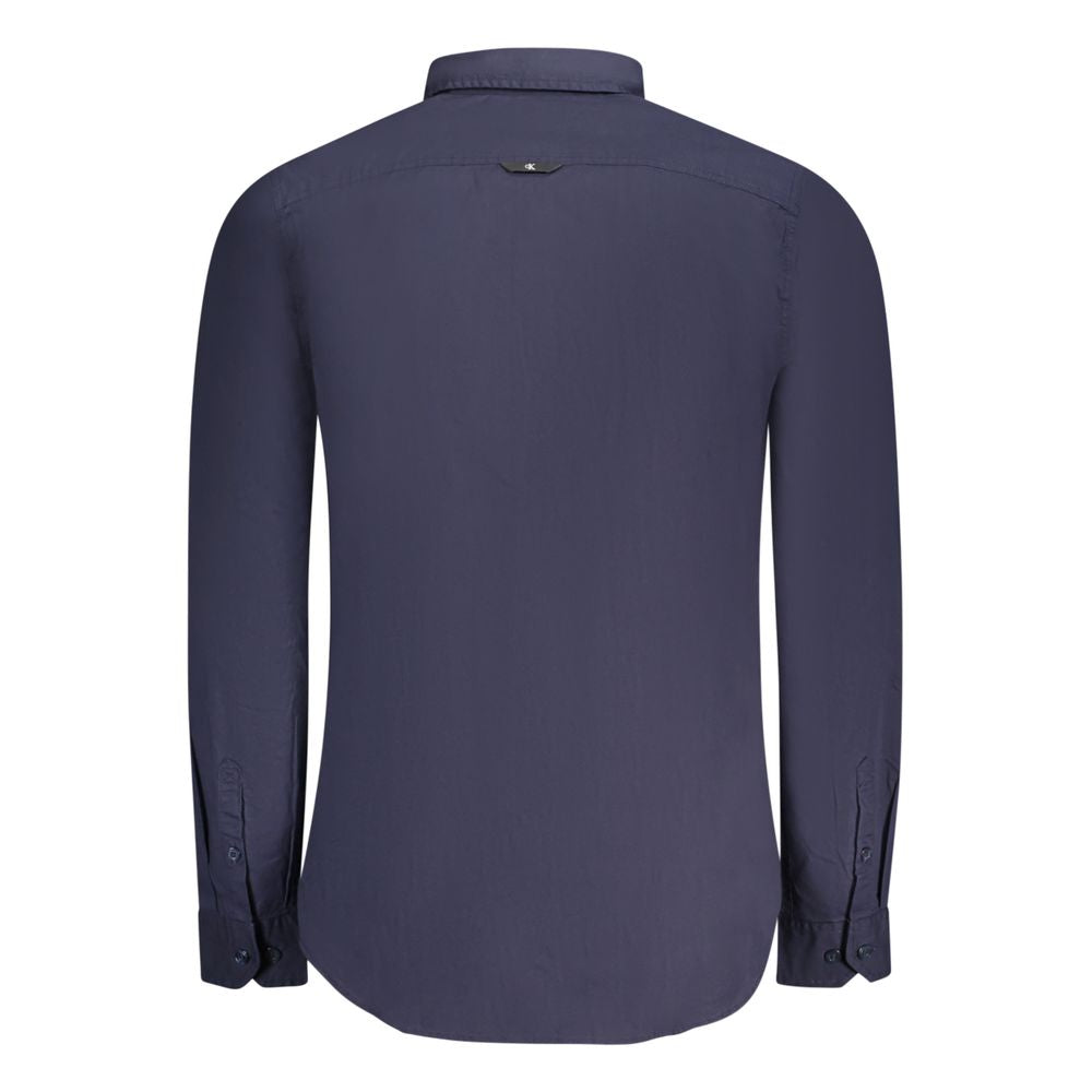 Calvin Klein Blue Cotton Shirt for Men